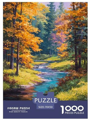 Jungle Puzzle mit 1000 Teilen, Familienspiel, klassisch, Puzzle, schöne Dekoration, Puzzle, für Erwachsene und Kinder, 70 x 50 cm, 1000 Stück
