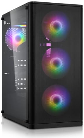 PC da gaming di fascia alta, Ryzen 5 7500F, AMD RX 9070 XT 16 GB, 16 GB DDR5 HighSpeed, SSD M.2 da 1 TB, Wi-Fi, Windows 11 Pro, estremamente potente e silenzioso