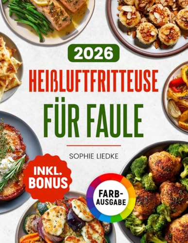 Heißluftfritteuse für Faule: Wenig Aufwand, voller Genuss – das einfache Kochbuch mit knusprigen Rezepten aus maximal 5 Zutaten | ideal für Berufstätige & Singles | inkl. Bonus