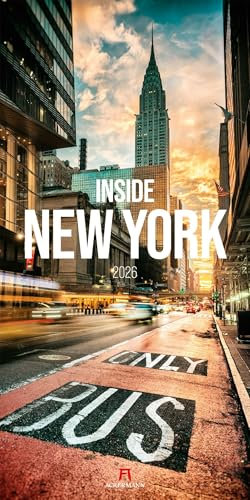 Inside New York Kalender 2026 | Bildgewaltiger Reise-Kalender im schlanken Hochformat (33x66 cm) | Lifestyle von Big Apple in moderner Bildästhetik