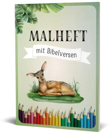 Malheft mit Bibelversen: Zum Ausmalen und Auswendiglernen