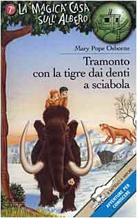 Tramonto con la tigre dai denti a sciabola