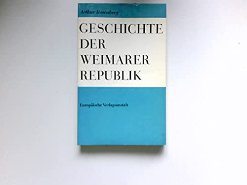 Geschichte der Weimarer Republik