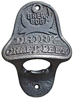 Bottle OPENERS CAST Iron for Wall MOUNTING, Stella, Brew Dog, COCA COLA, Pepsi and More (Brew Dog)