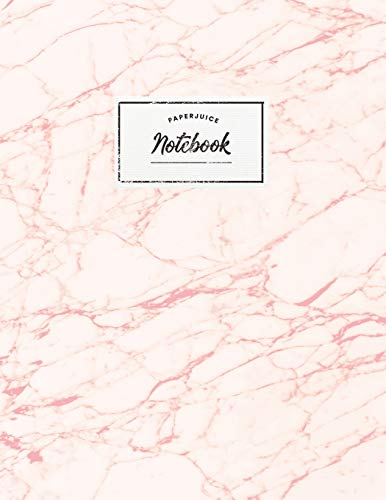 Notebook: Beautiful pink marble white label | ★ School supplies ★ Personal diary ★ Office notes | 8.5 x 11 - big notebook | 150 pages | College ruled (Pink pink baby collection, Band 28)