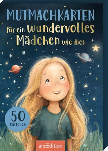 Mutmachkarten für ein wundervolles Mädchen wie dich: Kartenbox mit 50 Affirmationskarten | für Kinder ab 3 Jahren