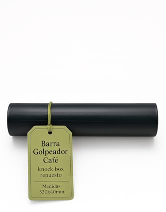 CubetasGastronorm ® Repuesto Barra Golpeador Café Profesional 320x40mm Goma Alta Resistencia Accesorio Cafetera Hostelería Expreso Fácil Reemplazo Silencioso Durable Antideslizante Reforzado Universal