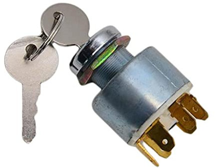 perfk Contacteur D'Allumage, Interrupteur Universel de Démarrage du Moteur 12V Interrupteur de Commande D'Allumage 4 Positions on Off avec Clé