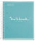 Miquelrius - Notizbuch A5 Notebook Emotions, 120 Blatt 90 g/m², Horizontale Streifen 7 mm, 5 Farbige Streifen, Mikroperforierte Spirale, Polypropyleneinband, Himmelblau