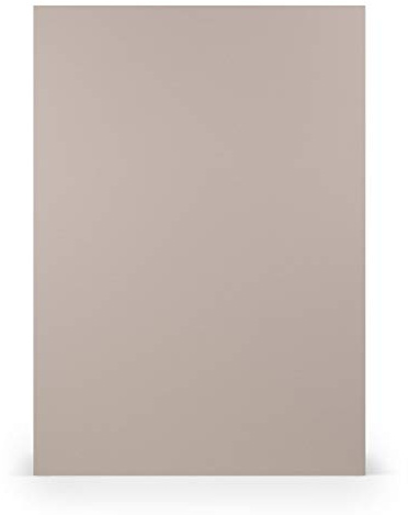 PAPERADO 100x Bastelkarton DIN A4 - Taupe gerippt Hell-Braun Schlamm Grau 220 g/m² Tonkarton - Dickes Bastelpapier in 29,7 x 21 cm Malen, Basteln perfekte Bastelpappe