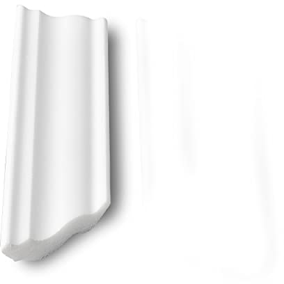 DECOSA Angle rentrant pour la moulure S50 (Sophie) - polystyrène - blanc - 2 angles - pour mur et plafond