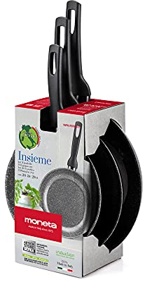 Moneta Insieme Set Padelle 20-24-28 anche induzione