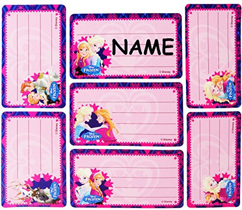 alles-meine.de GmbH 70 STK. Sticker z.B. für Hefte/Geschenke - Frozen - die Eiskönigin - Namenssticker - Heftetiketten/Heftaufkleber Buchaufkleber - Etiketten Aufkleber -..