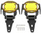 Nebelscheinwerferschutz aus Aluminium für R1250GS Adventure LC, R1200GS, S1000XR, F750/850GS - LED-Lampenschutz mit Montagesatz (Gelb)