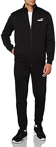 PUMA Herren Clean Sweat Suit Fl Trainingsanzug, Puma Black, XXL EU