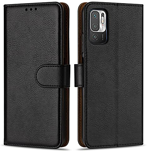 Case Collection für Xiaomi Redmi Note 10 5G Hülle - Premium Qualität Leder Handyhülle | Magnet-Verschluss | Klappständer | Geld und Kartenhalter Hüllen | Kompatibel mit Xiaomi Note 10 5G Hülle