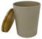 KeMar Kitchenware Tischabfalleimer mit Deckel, Kunststoff, Mülleimer, Abfalleimer, Kosmetikeimer (Weiß, 1,2 L)