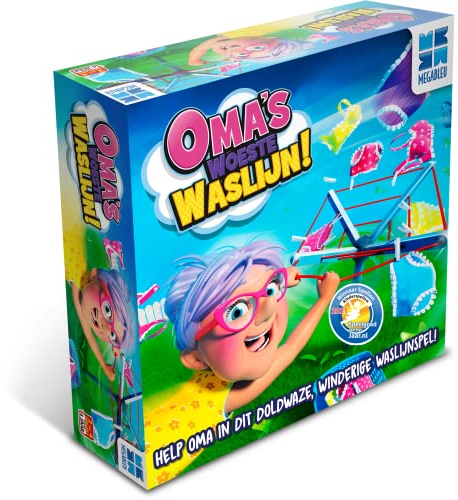 Megableu 678957 Omas Wüste Wäscheleine - Familienspiel - ab 4 Jahren