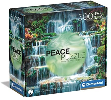 Clementoni - 35117 - Peace Puzzle - The Flow - Puzzle 500 Teile ab 14 Jahren, Erwachsenenpuzzle mit Wimmelbild, Geschicklichkeitsspiel für die ganze Familie