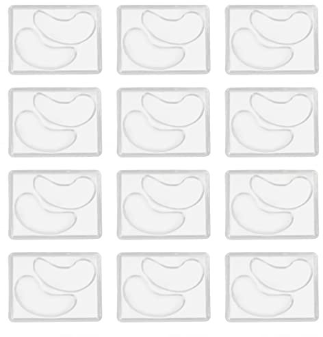 12 Stück Augenmaskenform DIY Transparent Unter Augenklappen Formen Wiederverwendbare Transparente Augenmaske Patch Tablettplatte