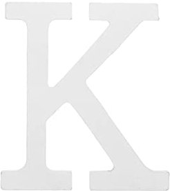 sourcing map Unfertige Holz Buchstaben K 4.3 Zeichen Deko für Wände DIY Handwerk Projekte