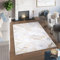 TAPISO Toscana Teppich Bedruckter Teppich Grau Gold Glamour Marmor Waschbar rutschfest Wohnzimmer Schlafzimmer Büro Modern Design 160 x 230 cm