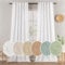 MIULEE Gardinen Vorhänge schlaufenschal Voile Vorhang Modern Leinenoptik Halbtransparent für Wohnzimmer Schlafzimmer Schiebevorhang 2er Set Stores Linen Weiß 245x140 cm