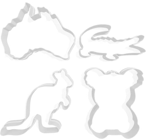 Emporte-pièces en forme de crocodile et koala - 3 tailles