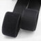 Klettverschluss Klettband Haken Flausch zum Aufnähen Nähen Hakenband + Flauschband hohe Verschlusskraft (Länge 1m, Schwarz 40 mm)