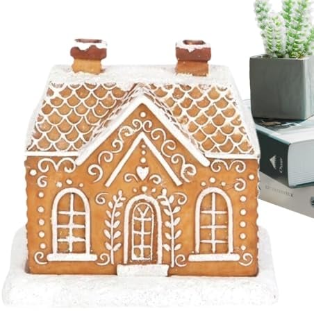Eteslot Räucherhäuschen Keramik Weihnachten, Räuchermännchen Haus Räucherkegel Haus, Lebkuchen Deko Weihnachten, Gingerbread House Deko