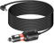 SinLoon Mini USB Car Cigarette Lighter Power Cable 5V 3A 90 Degree Left Angle With Extra Long Cord for Dash Cam/GPS/Navigation/Sat Nav/DVR/Digital Camera-11.48FT
