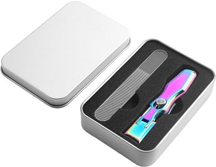 Nail Clipper - Nail Clipper with Catcher, Stainless Steel Large Anti-Splash Nail Clippers, Ultra Sharp Fingernail and Toenail Clipper Cutters, Portable Nail Clipper Set (Coloured)