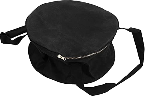 CDQL Dutch Oven Aufbewahrungstasche, Dutch Oven Tragetasche, Große Runde Aufbewahrungstasche, Tragbare wasserdichte Herdtasche, Dutch Oven Tasche für Outdoor-Camping (Schwarz)