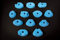 Wandwunder 12M Klettergriffe Bouldern blau