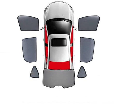 Sonnenschutz Für Mercedes Für Benz E-Klasse W124 W210 W211 W212 W213 / Magnetischer Fenster-Sonnenschutz Netz-Schattenrollo Vollständig Abgedeckt Sonnenblende Schatten (Größe : Whole car 7 pcs)