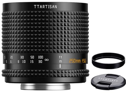 TTARTISAN 250mm F5.6 Reflex Objektiv, Vollformat Doughnut Bokeh Kamera Objektiv Kompatibel mit M42 Mount Kamera Objektiv