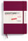 LEUCHTTURM1917 370537 Wochenkalender & Notizbuch Dotted Medium (A5) 2025, Port Red, Deutsch