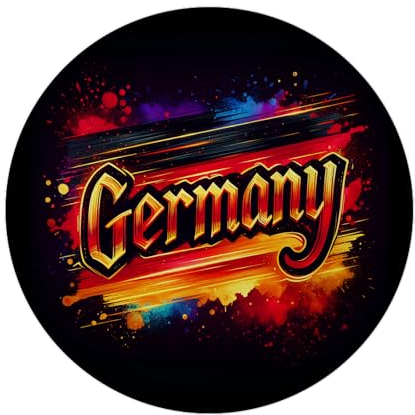Germany Deutschlandflagge Magnet mit Flaschenöffner rund Fußball EM WM Deutschlandfan Flagge in Deutschland Farben Ideal für Kühlschrank Magnettafel Auto