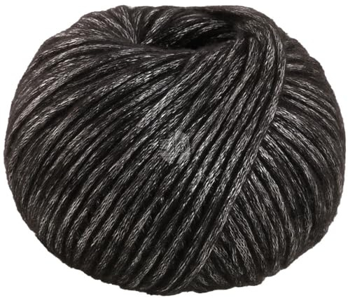 LANA GROSSA Lucida | Metallisch glänzende Netzgarnstruktur aus Viskose gefüllt mit Merinofasern | Aus 58% Schurwolle (Merino) & 42% Viskose | 50g Wolle zum Stricken & Häkeln | 100m Garn FB6