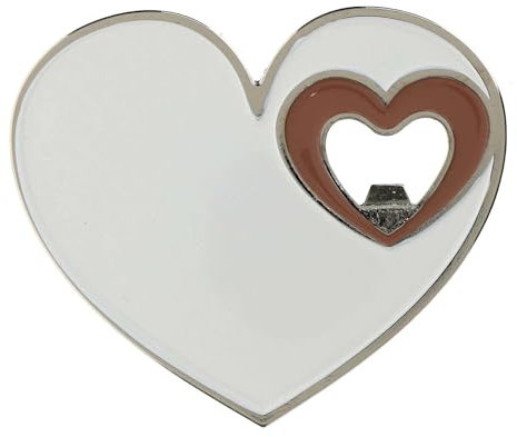 Holyart Apribottiglie con calamita a Cuore 9x9,5 cm