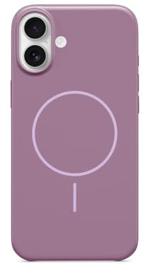 Beats Custodia per iPhone 16 Plus – Custodia protettiva MagSafe, resistente ai graffi, sottile, fodera in microfibra – Tramonto viola