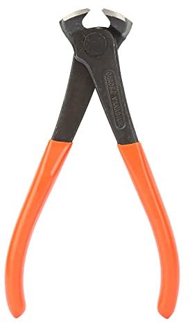 6in End Cutter Pliers Nips Steel Fixer Wire Nips Steel Nips End Cutting Nippers Special Tool Steel End Nipper Pliers, Black Polishing Treatment, 161mm Length, 56mm Width, 25mm
