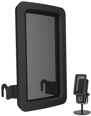 Pop-Filter für Elgato Wave 3 und Wave 1 Doppelstahlgeflecht zur Reduzierung von Plosiven – magnetische Verbindungspunkte – passend für Wave:1/3-Mikrofone – beseitigt Plosiven und Zischen –