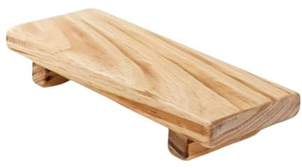 Sharplace Support en Bois pour piédestal en Bois, Support de Parfum décoratif, Support de Vase, Plateau de présentation en Bois, Porte-Bougie et Savon pour, Brun