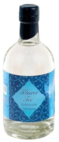 Schrader | Spirituose Ostfriesischer Klarer Tee 30% Vol. | Intensiver Duft und Geschmack von Ostfriesentee | 0,5l