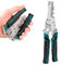 Pelacables Plegable 18 en 1, Pelacables Multifuncional Plegable Alicates Pelacables Herramienta de Engarce para Pelar Cables para Electricistas Construcción del Hogar Manualidades de Bricolaje