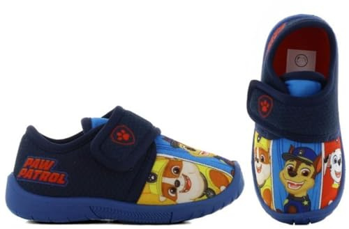 Leomil Paw Patrol Hausschuhe Hausschuhe Kinder Jungen 25, Ideal für Kindergarten oder Zuhause, Blau