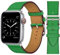 VZEXJIU Correa de Piel Compatible con Apple Watch 38mm 40mm 41mm 42mm(Series 10) Correas de Repuesto de Cuero Genuino para iWatch Ultra 2 Serie 10 9 8 7 6 5 4 3 SE,Bambú