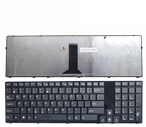 QMSOZMD Pièces d'ordinateur Portable Nouveau for ASUS K93 K93S K93SM K93SV K95 K95V K95VB K95VJ K95VM Clavier Disposition américaine Clavier d'ordinateur Portable Couleur Noire remplacer Le Cadre
