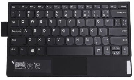Gugxiom Bluetooth -Tastatur mit Touchpad für ThinkPad X1 Fold Tablet, QWERTY Layout Wiederaufladbare Drahtlose Bluetooth -Tastatur mit Schneller Antwort für Reise- und Bürogebrauch